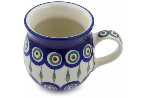 Mugs | Ceramika Artystyczna Bubble Mug 8 oz Peacock Leaves Cups & Mugs Ceramika Artystyczna