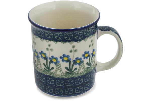 Mugs | Ceramika Artystyczna Mug 10 oz Blue Daisy Circle Cups & Mugs Ceramika Artystyczna