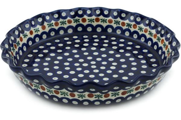 Pie Dishes | Ceramika Artystyczna Fluted Pie Dish 10" Mosquito Bakeware Ceramika Artystyczna