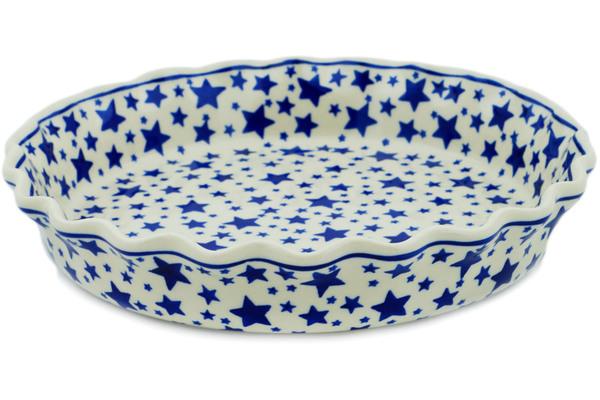 Pie Dishes | Ceramika Artystyczna Fluted Pie Dish 10" Starlight Bakeware Ceramika Artystyczna