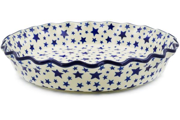 Pie Dishes | Ceramika Artystyczna Fluted Pie Dish 10" Starlight Bakeware Ceramika Artystyczna