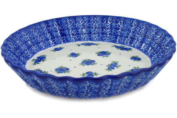 Pie Dishes | Ceramika Bona Fluted Pie Dish 10" Blueberry Dreams Bakeware Ceramika Bona