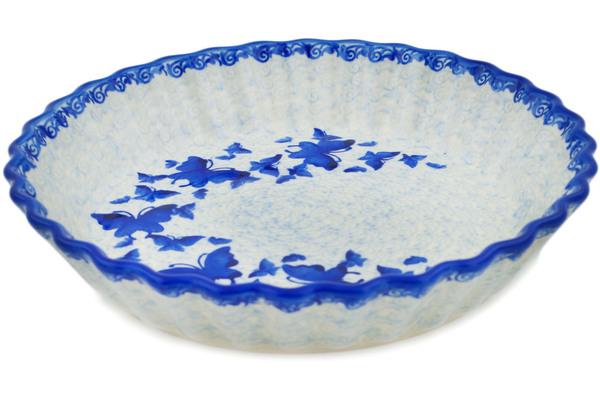 Pie Dishes | Ceramika Bona Fluted Pie Dish 10" Butterfly In The Sky Bakeware Ceramika Bona