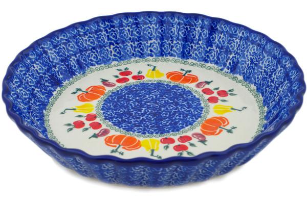 Pie Dishes | Ceramika Bona Fluted Pie Dish 10" Fresh Vegetable Garden Bakeware Ceramika Bona