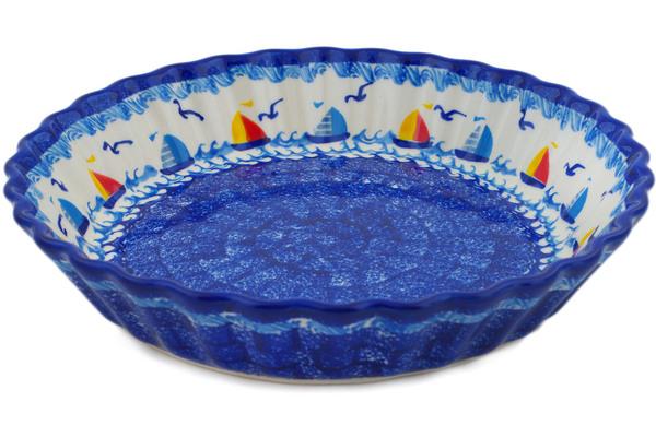 Pie Dishes | Ceramika Bona Fluted Pie Dish 10" Sailing Through Your Dreams Bakeware Ceramika Bona