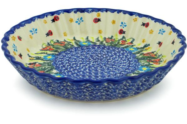 Pie Dishes | Ceramika Bona Fluted Pie Dish 10" SpringGarden Berries UNIKAT Bakeware Ceramika Bona