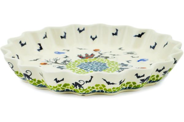 Pie Dishes | Zaklady Ceramiczne Fluted Pie Dish 10" Halloween Day Bakeware Pie Dishes