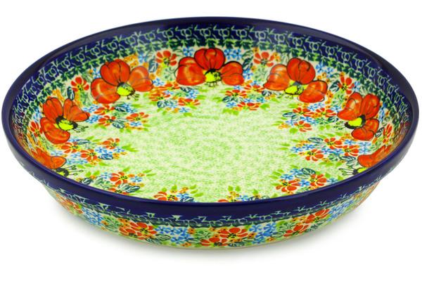 Pie Dishes | Zaklady Ceramiczne Pie Dish 10" Garden Meadow UNIKAT Bakeware Pie Dishes