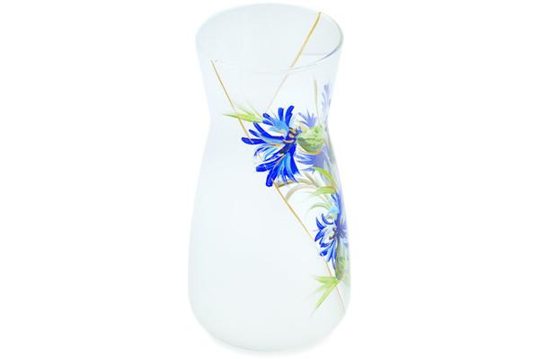 Pitchers | Artland Carafe 34 oz Blue Cornflower Meadow Pitchers Artland