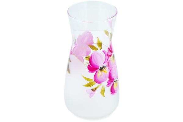 Pitchers | Artland Carafe 34 oz Frosty Pansies Pitchers Artland