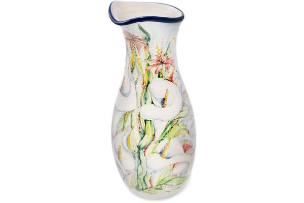 Pitchers | Ceramika Artystyczna Carafe 5 Cup White Lilly Pride UNIKAT Pitchers Ceramika Artystyczna