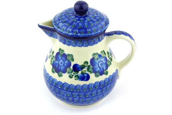 Pitchers | Ceramika Artystyczna Coffee server Blue Poppies Pitchers Ceramika Artystyczna