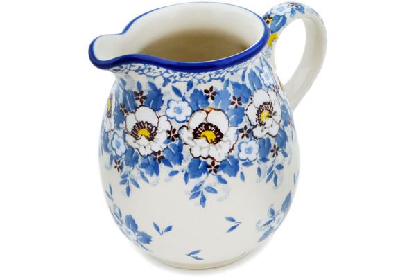 Pitchers | Ceramika Artystyczna Pitcher 17 oz Pansy Parade UNIKAT Pitchers Ceramika Artystyczna