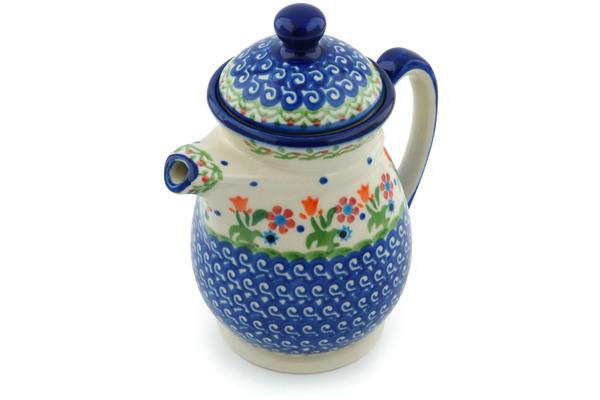 Pitchers | Ceramika Bona Pitcher with Lid 15 oz Spring Flowers Pitchers Ceramika Bona