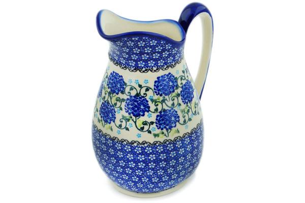 Pitchers | Dalia Pitcher 49 oz Cobalt Hydrangea UNIKAT Pitchers Dalia