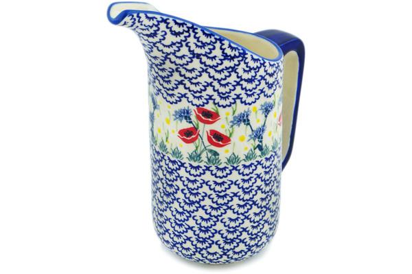 Pitchers | Manufaktura Pitcher 51 oz Poppies And Cornflowers UNIKAT Pitchers Manufaktura