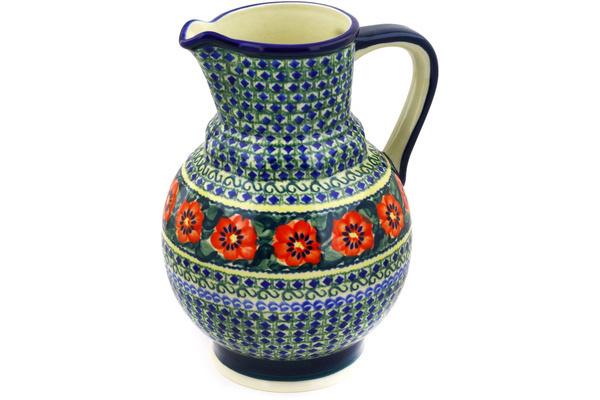 Pitchers | Zaklady Ceramiczne Pitcher 59 oz Poppies All Around UNIKAT Pitchers Pitchers