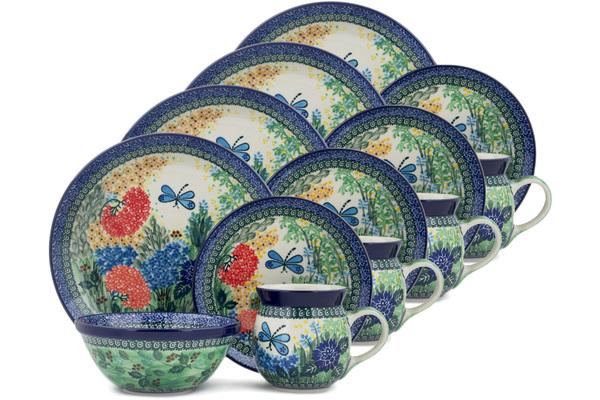 Place Settings | Ceramika Artystyczna 16-Piece Place Setting BOLEC Garden Delight UNIKAT Kitchen & Dining Ceramika Artystyczna