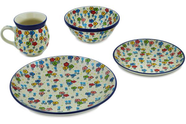 Place Settings | Ceramika Artystyczna 4-Piece Place Setting Fun Time UNIKAT Kitchen & Dining Ceramika Artystyczna