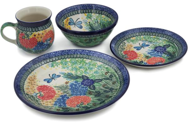 Place Settings | Ceramika Artystyczna 4-Piece Place Setting Garden Delight UNIKAT Kitchen & Dining Ceramika Artystyczna