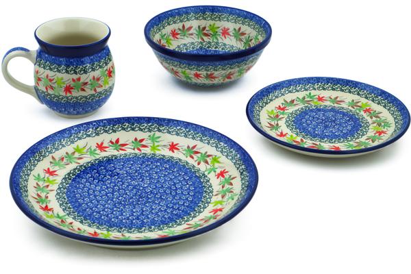 Place Settings | Ceramika Artystyczna 4-Piece Place Setting Royal Fall UNIKAT Kitchen & Dining Ceramika Artystyczna