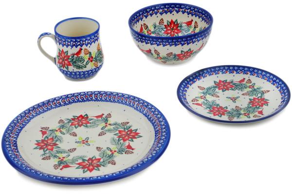 Place Settings | Ceramika Bona 4-Piece Place Setting Cardinalu0027s Home UNIKAT Kitchen & Dining Ceramika Bona