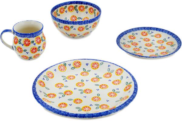 Place Settings | Ceramika Bona 4-Piece Place Setting Citrus Craze Kitchen & Dining Ceramika Bona