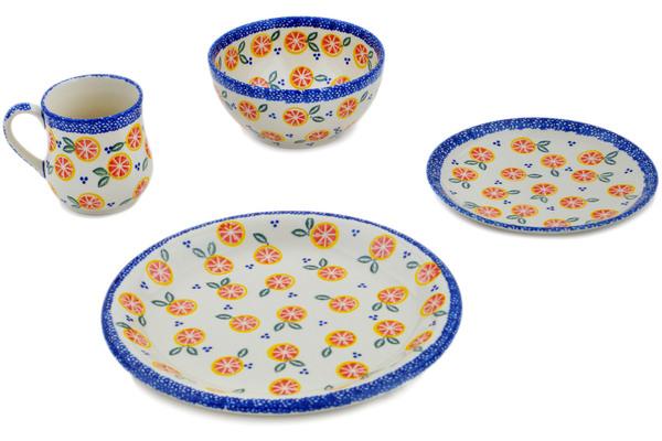 Place Settings | Ceramika Bona 4-Piece Place Setting Citrus Craze Kitchen & Dining Ceramika Bona