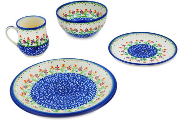 Place Settings | Ceramika Bona 4-Piece Place Setting Spring Flowers Kitchen & Dining Ceramika Bona