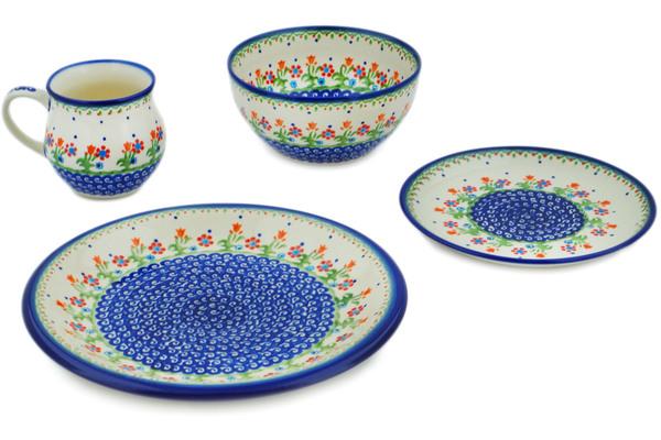 Place Settings | Ceramika Bona 4-Piece Place Setting Spring Flowers Kitchen & Dining Ceramika Bona