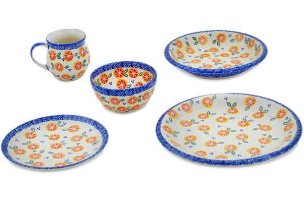 Place Settings | Ceramika Bona 5-Piece Place Setting Citrus Craze Kitchen & Dining Ceramika Bona