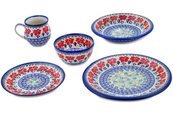 Place Settings | Ceramika Bona 5-Piece Place Setting Grecian Fields Kitchen & Dining Ceramika Bona