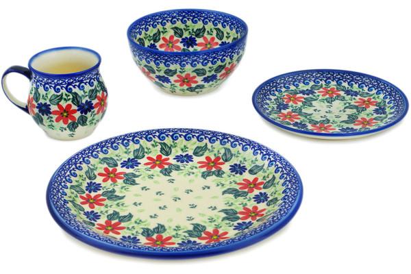 Place Settings | Dalia 4-Piece Place Setting Poppies Obsession UNIKAT Kitchen & Dining Dalia