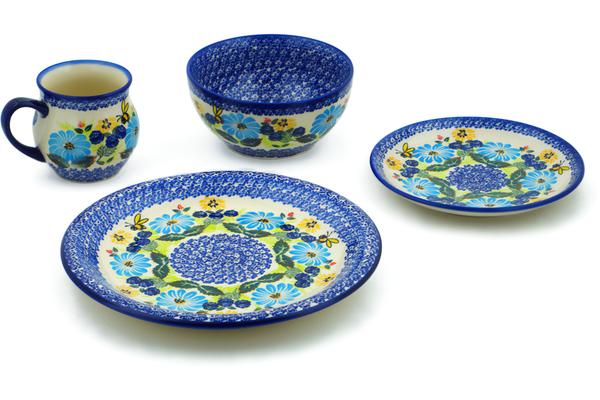 Place Settings | Dalia 4-Piece Place Setting Summer Bees UNIKAT Kitchen & Dining Dalia