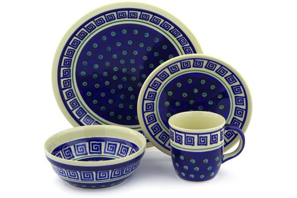 Place Settings | Zaklady Ceramiczne Place Setting 11" Greek Key Kitchen & Dining Place Settings