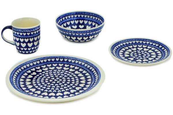 Place Settings | Zaklady Ceramiczne Place Setting 11" Heart Of Hearts Kitchen & Dining Place Settings