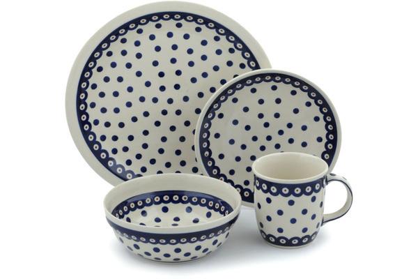 Place Settings | Zaklady Ceramiczne Place Setting 11" Peacock Dots Kitchen & Dining Place Settings