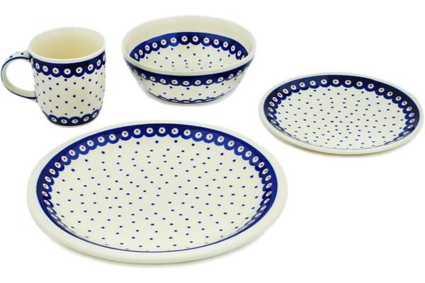 Place Settings | Zaklady Ceramiczne Place Setting 11" Peacock Dots Kitchen & Dining Place Settings