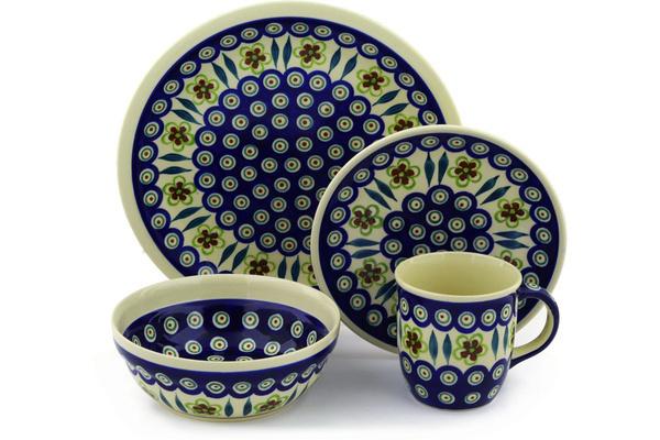 Place Settings | Zaklady Ceramiczne Place Setting 11" Peacock Garden Kitchen & Dining Place Settings