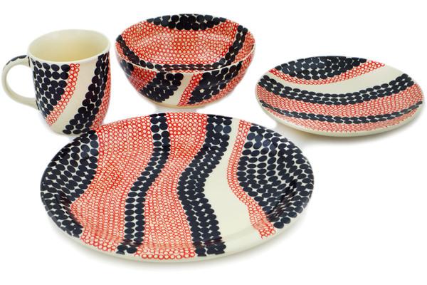 Place Settings | Zaklady Ceramiczne Place Setting 11" Red Reef Kitchen & Dining Place Settings