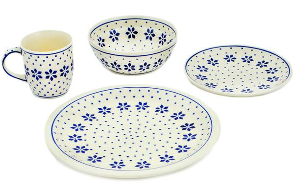 Place Settings | Zaklady Ceramiczne Place Setting 11" Snowflake Polka Dot Kitchen & Dining Place Settings