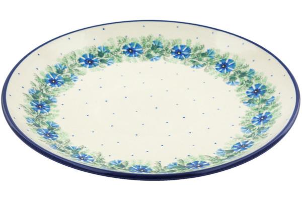 Plates | Ceramika Artystyczna Dinner Plate 10u00bd-inch Blue Bell Wreath Plates Ceramika Artystyczna