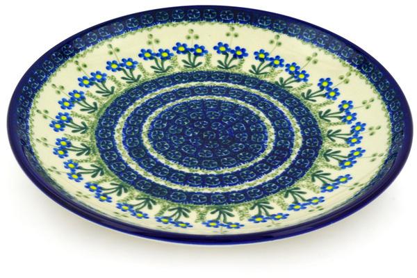 Plates | Ceramika Artystyczna Dinner Plate 10u00bd-inch Blue Daisy Circle Plates Ceramika Artystyczna