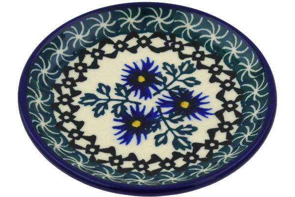 Plates | Ceramika Artystyczna Mini Plate, Coaster plate Blue Chicory Plates Ceramika Artystyczna