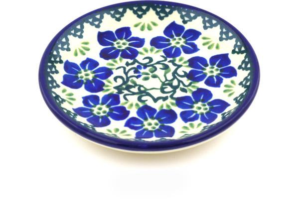 Plates | Ceramika Artystyczna Mini Plate, Coaster plate Blue Dogwood Plates Ceramika Artystyczna