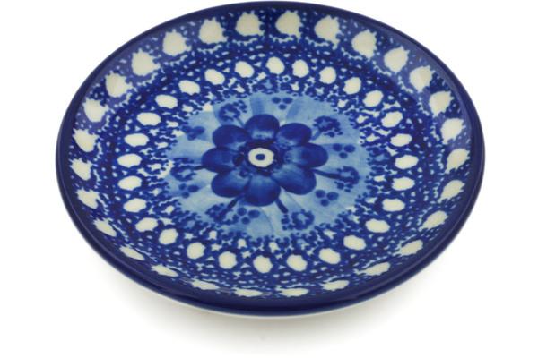 Plates | Ceramika Artystyczna Mini Plate, Coaster plate Blue Poppy Circle UNIKAT Plates Ceramika Artystyczna