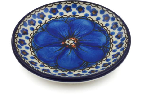 Plates | Ceramika Artystyczna Mini Plate, Coaster plate Cobalt Poppies UNIKAT Plates Ceramika Artystyczna