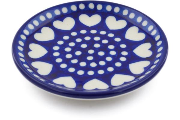 Plates | Ceramika Artystyczna Mini Plate, Coaster plate Heart To Heart Plates Ceramika Artystyczna