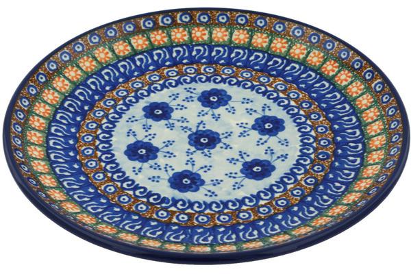 Plates | Ceramika Artystyczna Plate 10" Dancing Blue Poppies UNIKAT Plates Ceramika Artystyczna