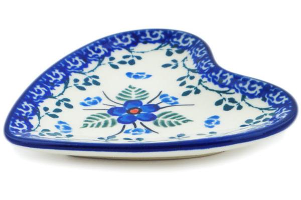 Plates | Ceramika Artystyczna Tea Bag or Lemon Plate 3" Blue Blossom Kitchen & Dining Ceramika Artystyczna